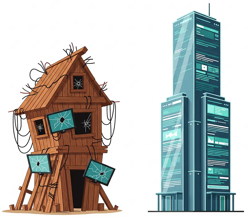 تفاوت بین سایت ارزان و سایت حرفه‌ای